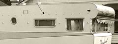 Fiberglass caravan 1960